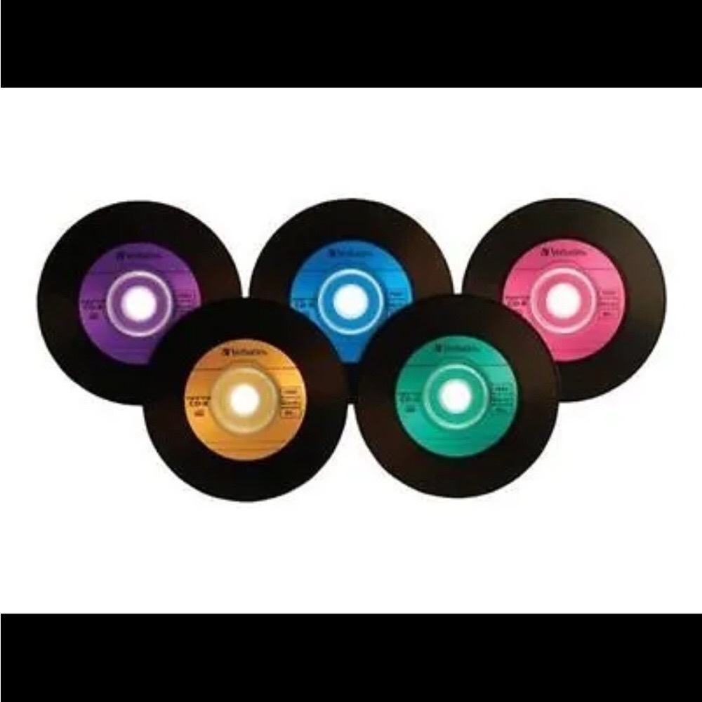 NEW SEALED Verbatim CD-R 80min 52X with Digital Vinyl Surface - Slim Case